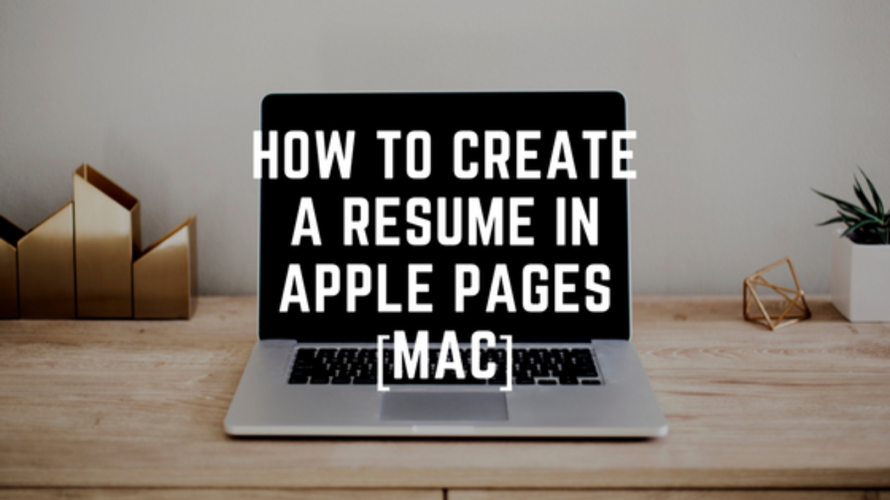 resume writing software for mac